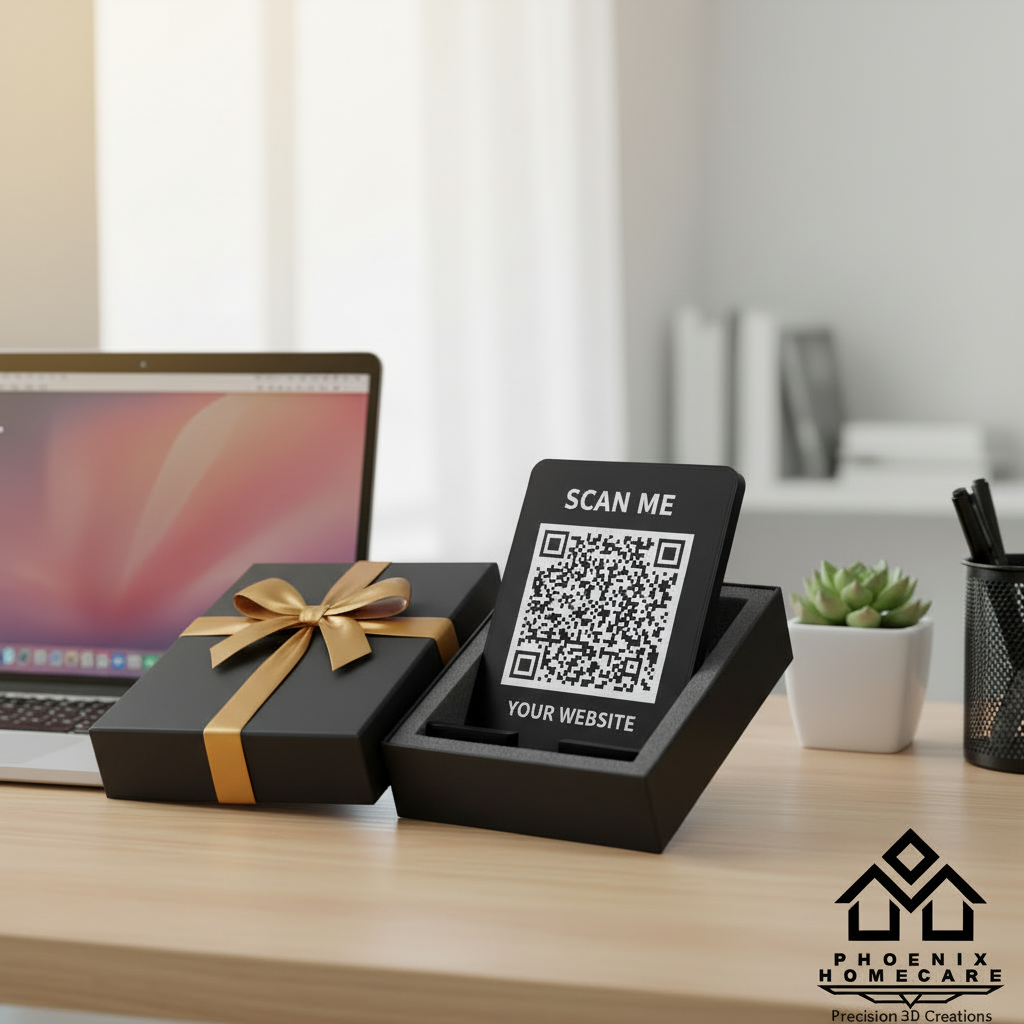 Custom QR Code Stand with Base | WhatsApp, Google Review & Payment QR for Business