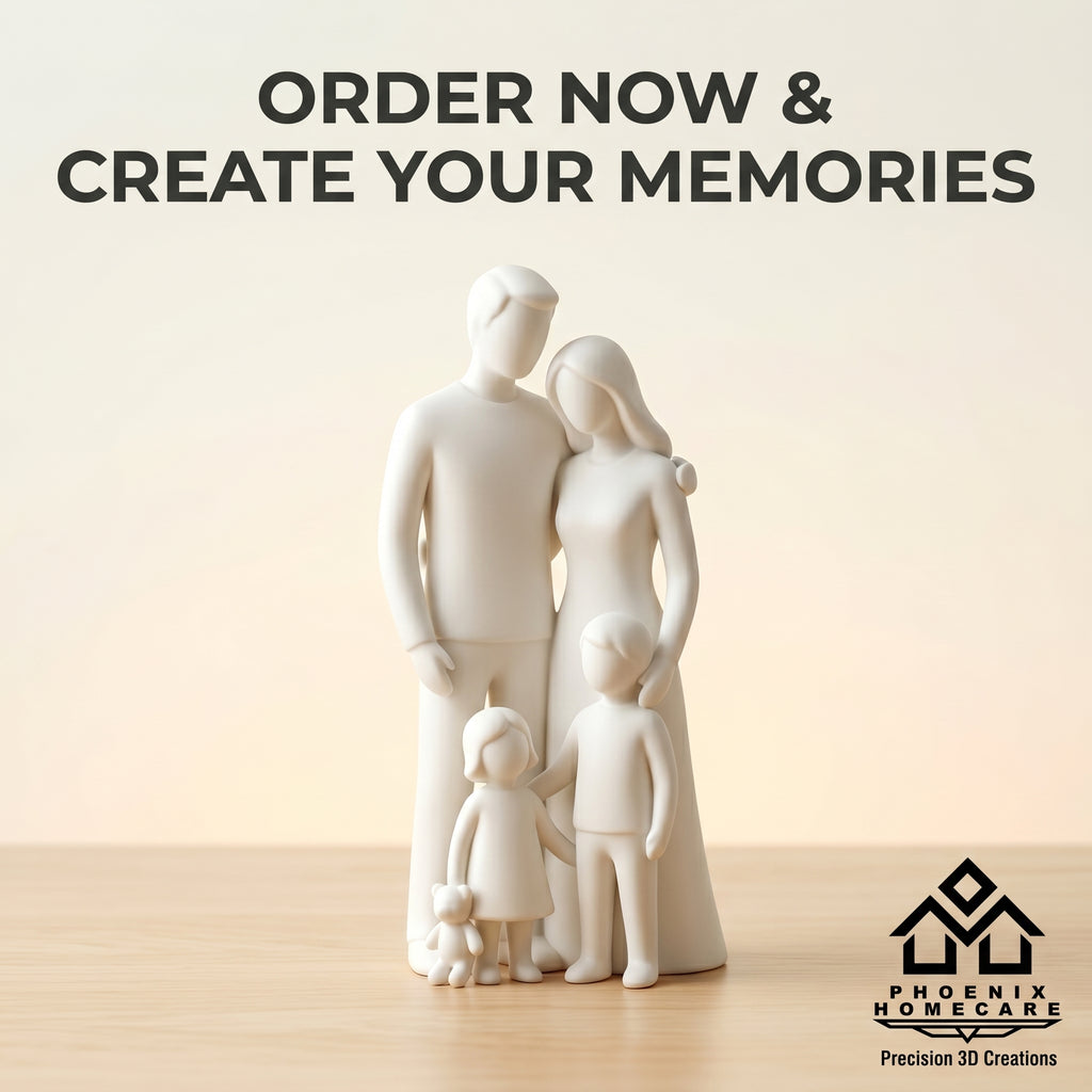 Custom 3D Printed Figurine from Photo – Personalized Miniature Gift