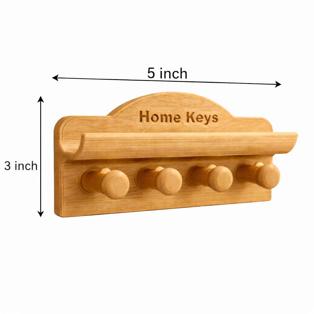 3D Printed Keys Holder | Modern Key Organizer with Hooks | Home Entryway Key Rack  -Phoenix Homecare 3D