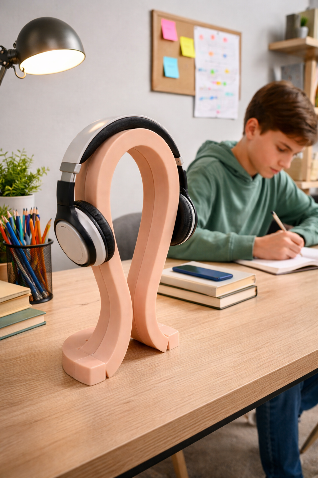 Personalized 3D Printed Headphone Stand – Custom Name Headset Holder - pHOENIX hOMECARE 3d