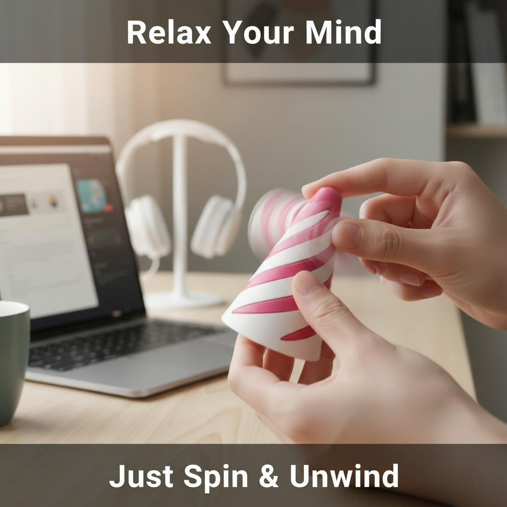Spiral Fidget Toy – Stress & Anxiety Relief Desk Toy | Satisfying Sensory Toy for Focus & Relaxation