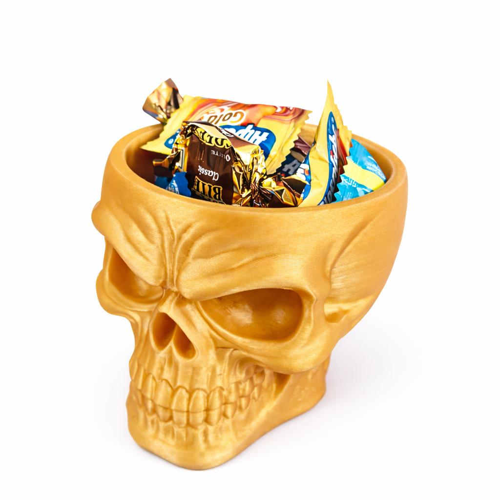 3D printed skull pen holder desk organizer gothic decor – Phoenix Homecare 3D
