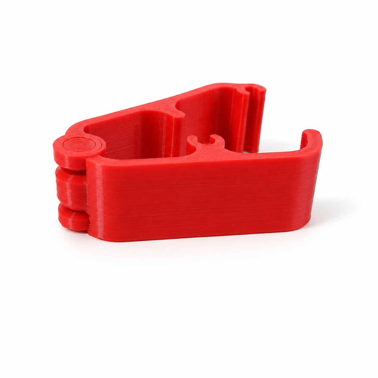 Phoenix Homecare Cable Organizer Clip | Desk Wire Management Holder | USB Charging Cable Holder | Cord Organizer for Home, Office & Travel (Red)