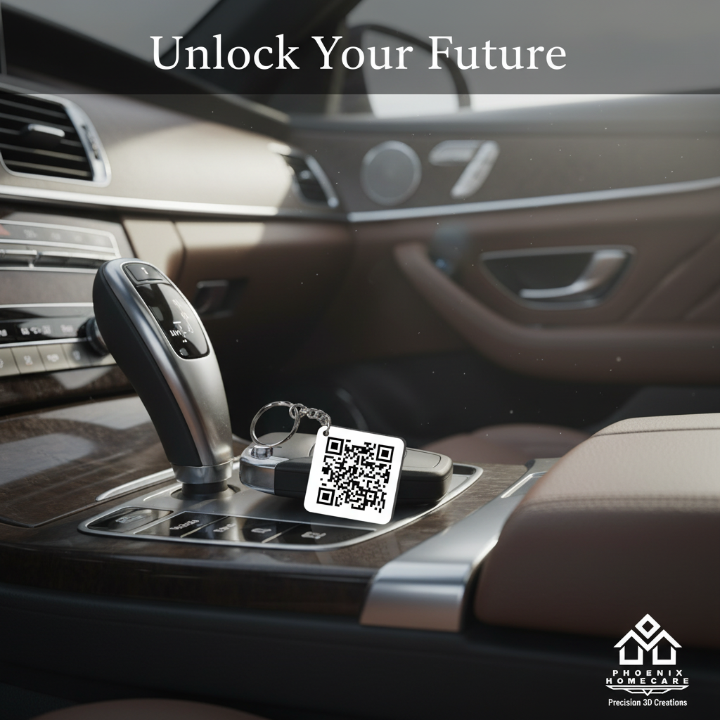 Custom QR Code Keychain – Scan to View Photo or Video | Personalized Gift for Couples, Anniversary, Birthday