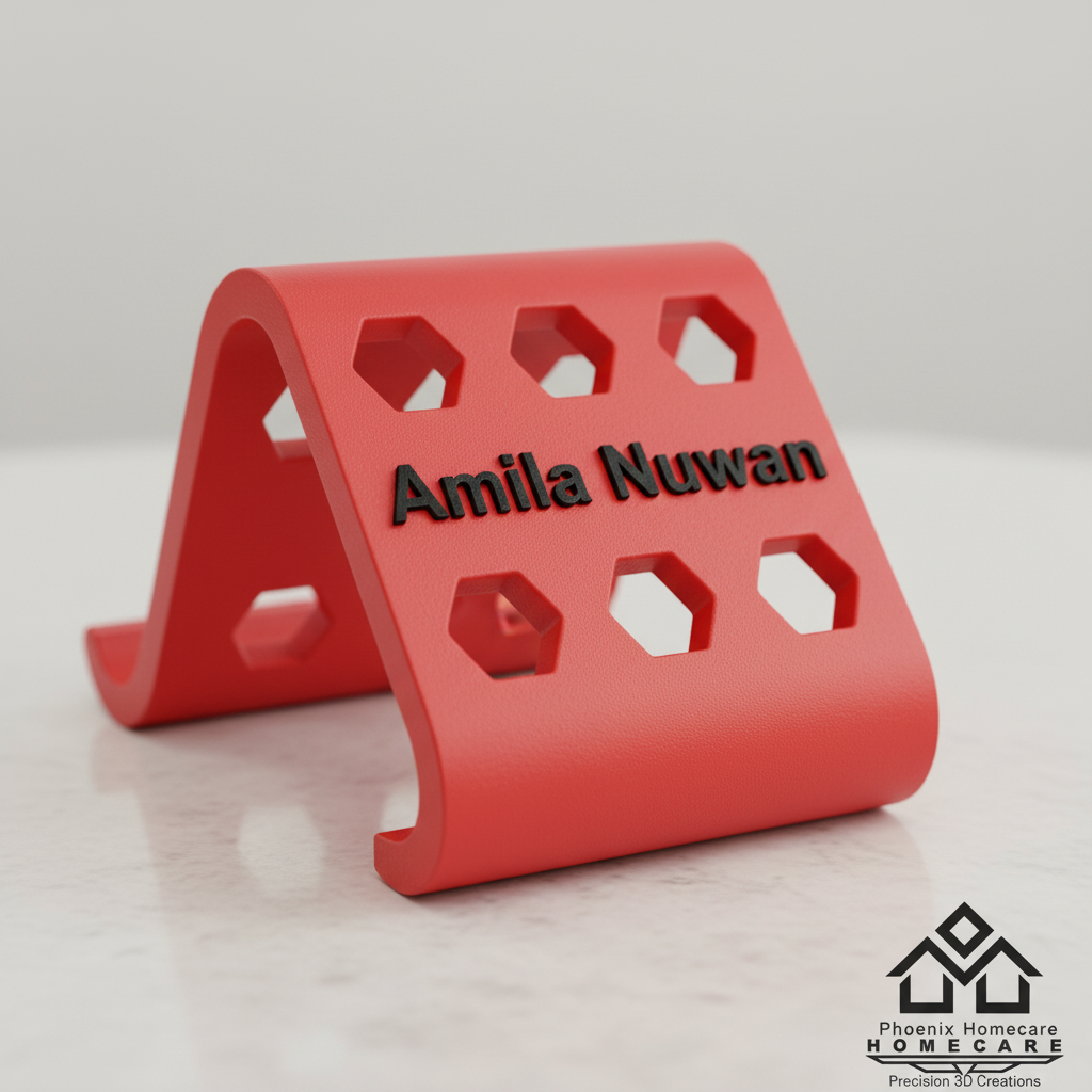 Personalized Phone Stand with Name – Custom Desk Phone Holder | Unique Gift for Him, Her, Office & Home