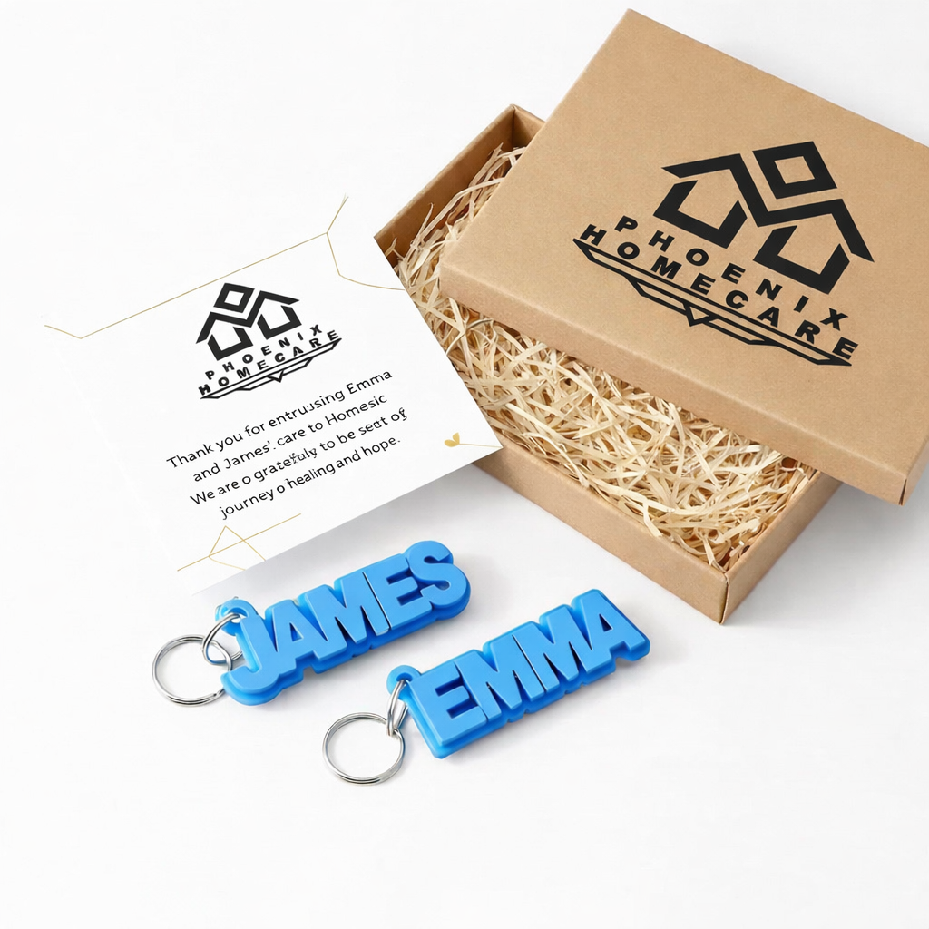 Personalized Name Keychain – Custom 3D Printed Keyring | Unique Gift for Him, Her, Couples & Kids