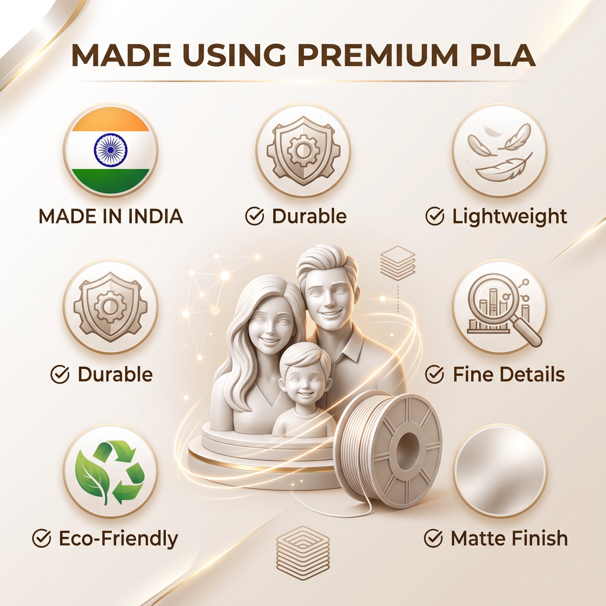 Custom 3D Printed Figurine from Photo – Personalized Miniature Gift