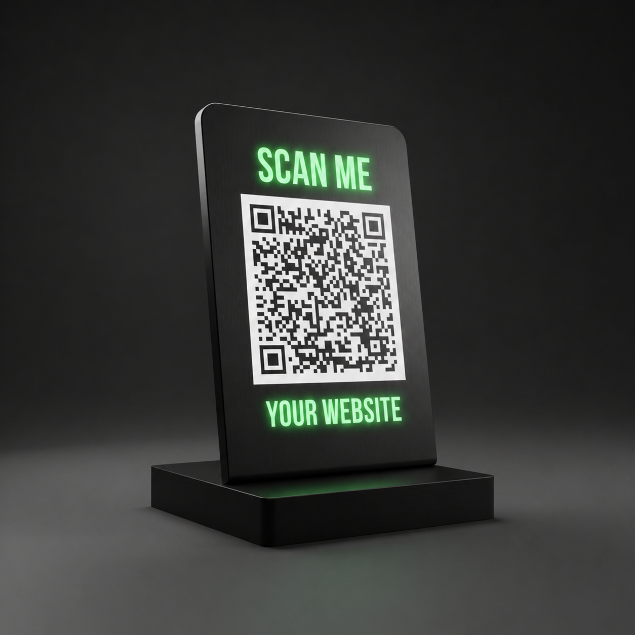 Custom QR Code Stand with Base | WhatsApp, Google Review & Payment QR for Business