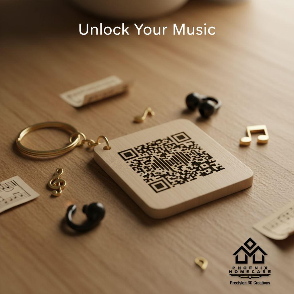 Custom QR Code Keychain – Scan to View Photo or Video | Personalized Gift for Couples, Anniversary, Birthday