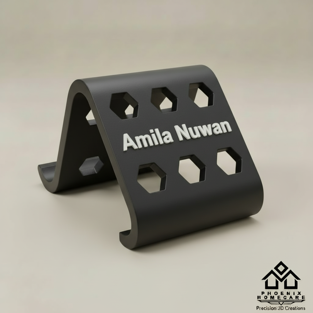 Personalized Phone Stand with Name – Custom Desk Phone Holder | Unique Gift for Him, Her, Office & Home