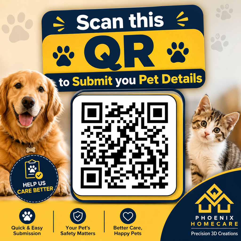 Custom QR Pet ID Tag | Personalized Dog & Cat Collar Tag | Smart Pet Safety Tag