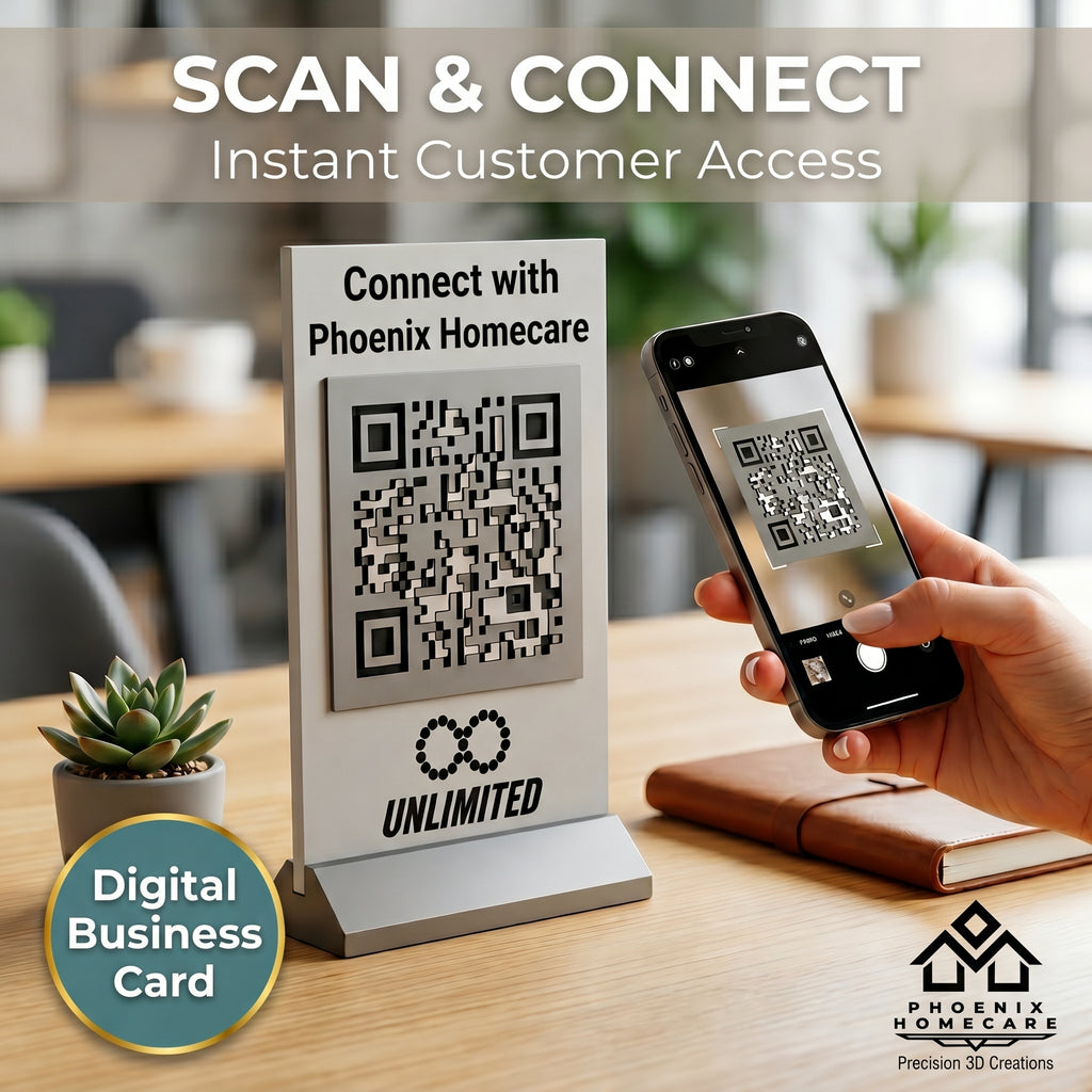 Custom QR Code Stand with Base | WhatsApp, Google Review & Payment QR for Business
