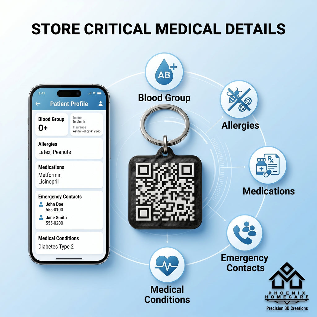 Emergency Medical Alert QR Tag | Instant Access to Life-Saving Information