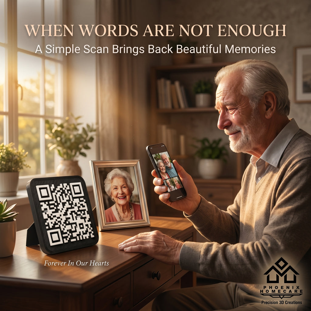 Memorial QR Plaque | Scan to Remember Loved Ones Forever | Personalized Memory Tribute