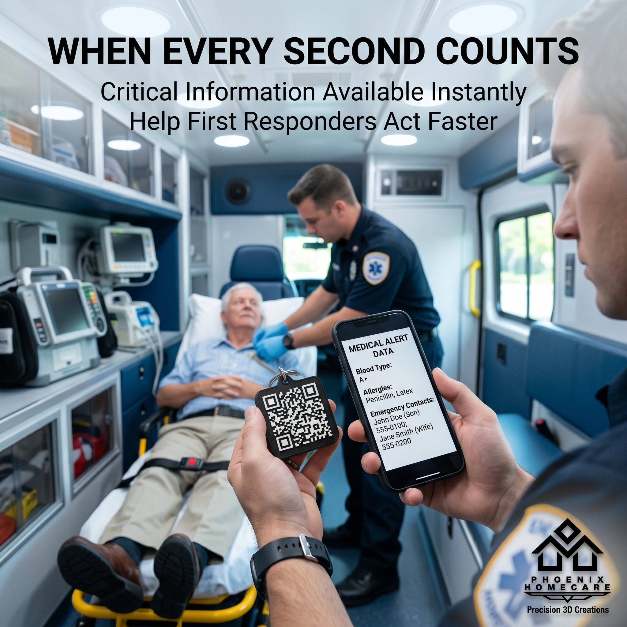 Emergency Medical Alert QR Tag | Instant Access to Life-Saving Information
