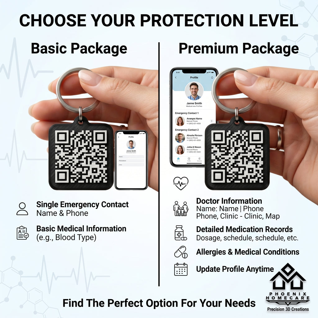 Emergency Medical Alert QR Tag | Instant Access to Life-Saving Information