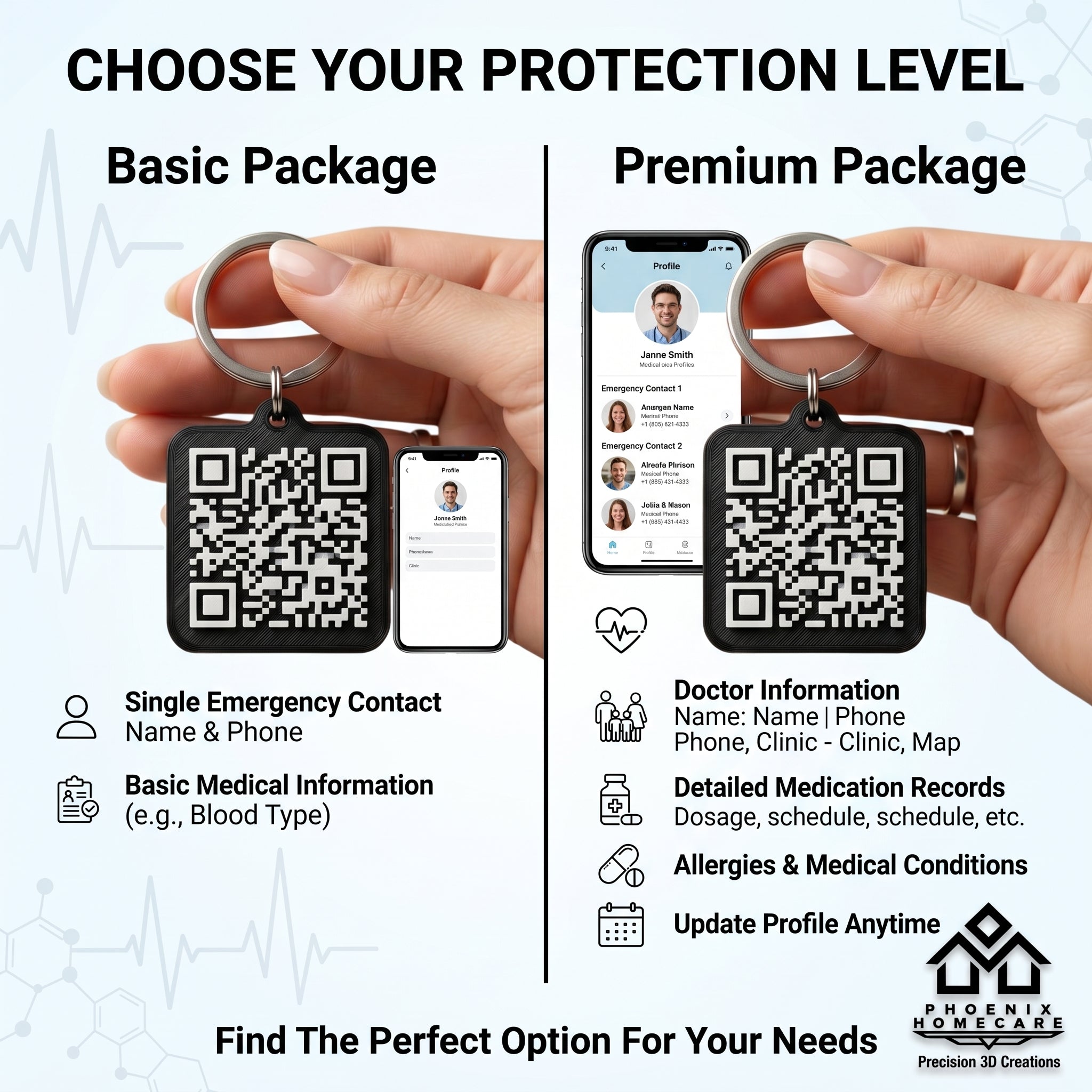 Emergency Medical Alert QR Tag | Instant Access to Life-Saving Information