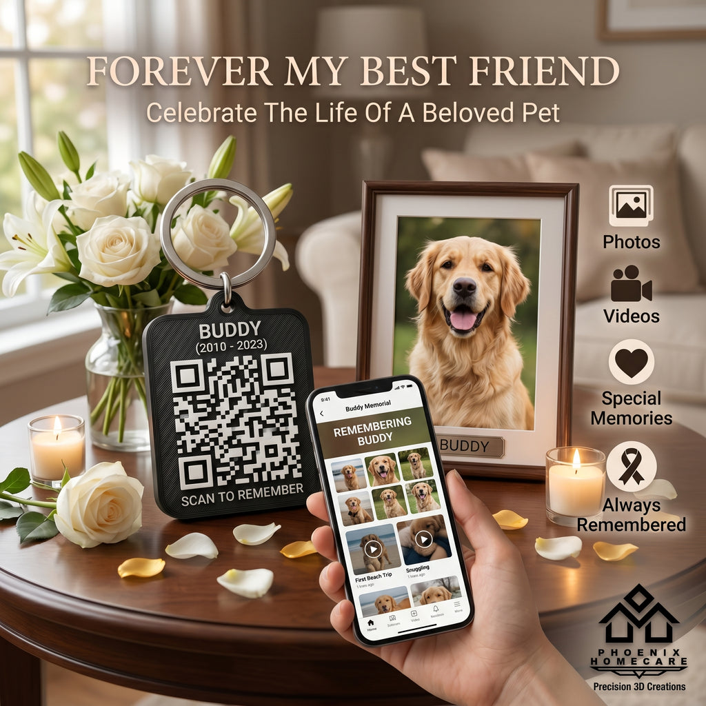 Memorial QR Plaque | Scan to Remember Loved Ones Forever | Personalized Memory Tribute