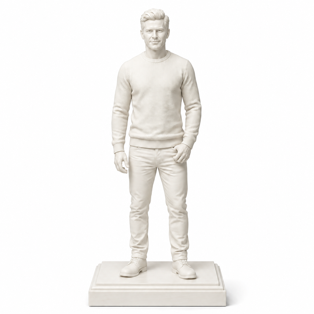 Custom 3D Printed Figurine from Photo – Personalized Miniature Gift
