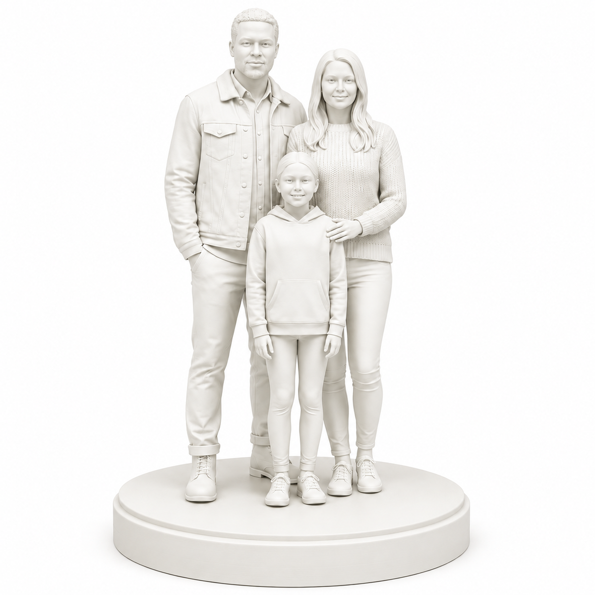 Custom 3D Printed Figurine from Photo – Personalized Miniature Gift