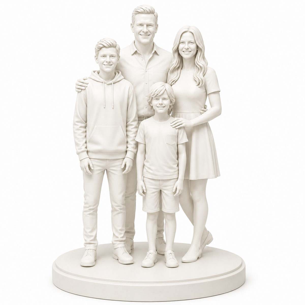 Custom 3D Printed Figurine from Photo – Personalized Miniature Gift