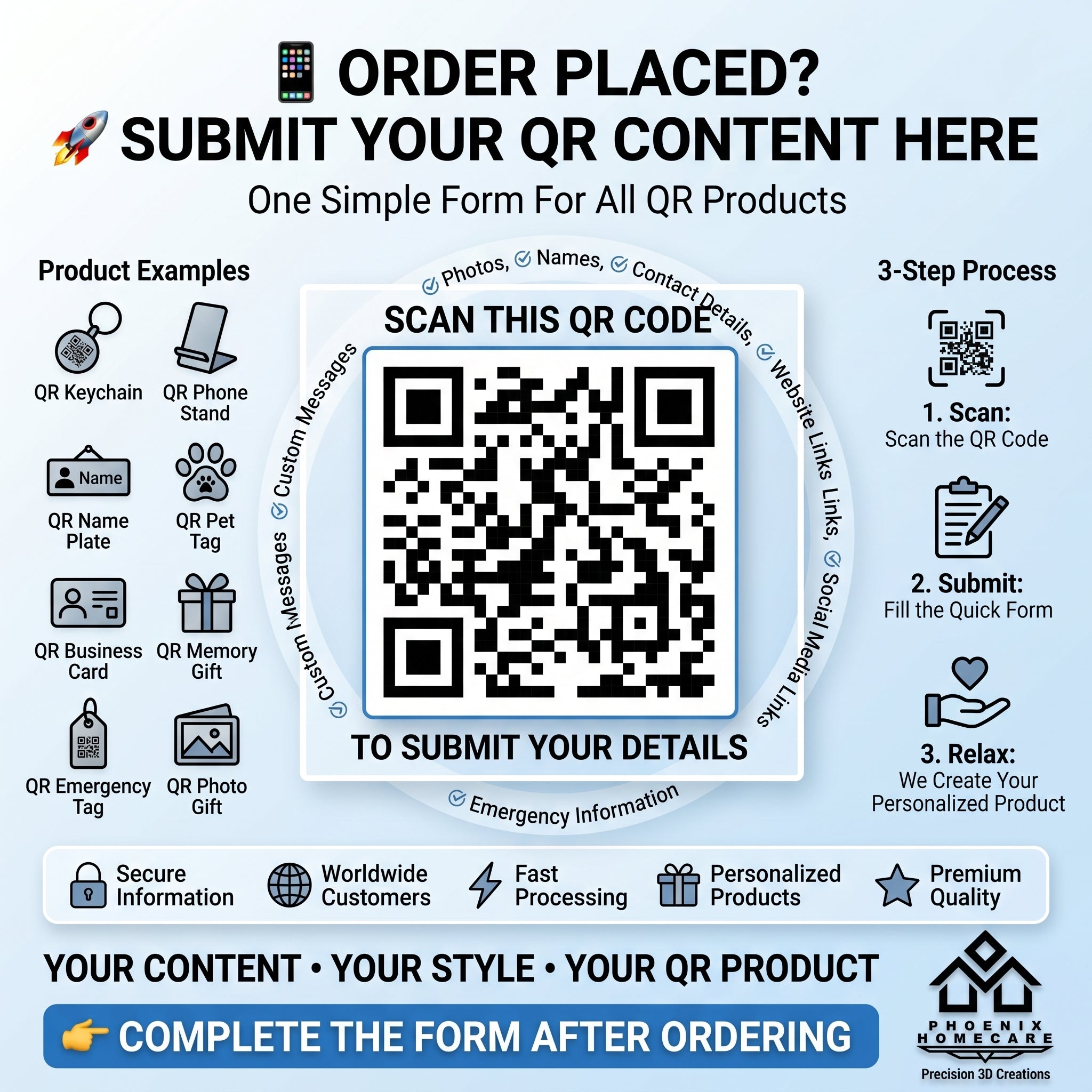 Custom QR Code Keychain – Scan to View Photo or Video | Personalized Gift for Couples, Anniversary, Birthday